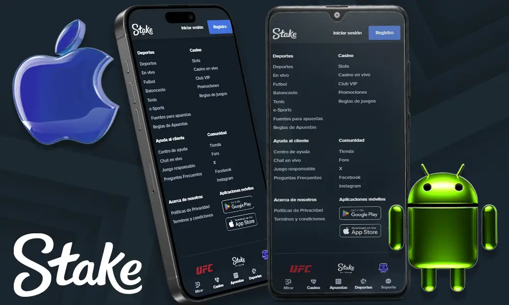 Aplicación móvil Stake en Argentina